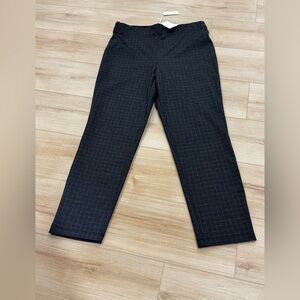 NWT Max Studio High Waist Pants Size XL | Pull-On Check Print